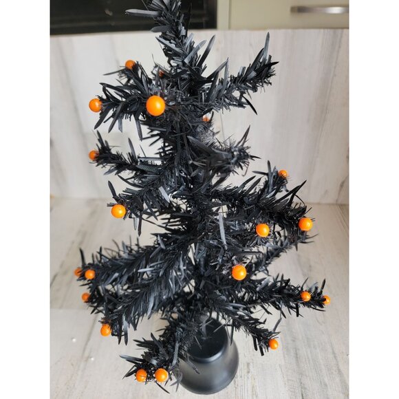 Hallmark vintage black Halloween mini Xmas tree home decor figure - Picture 5 of 8